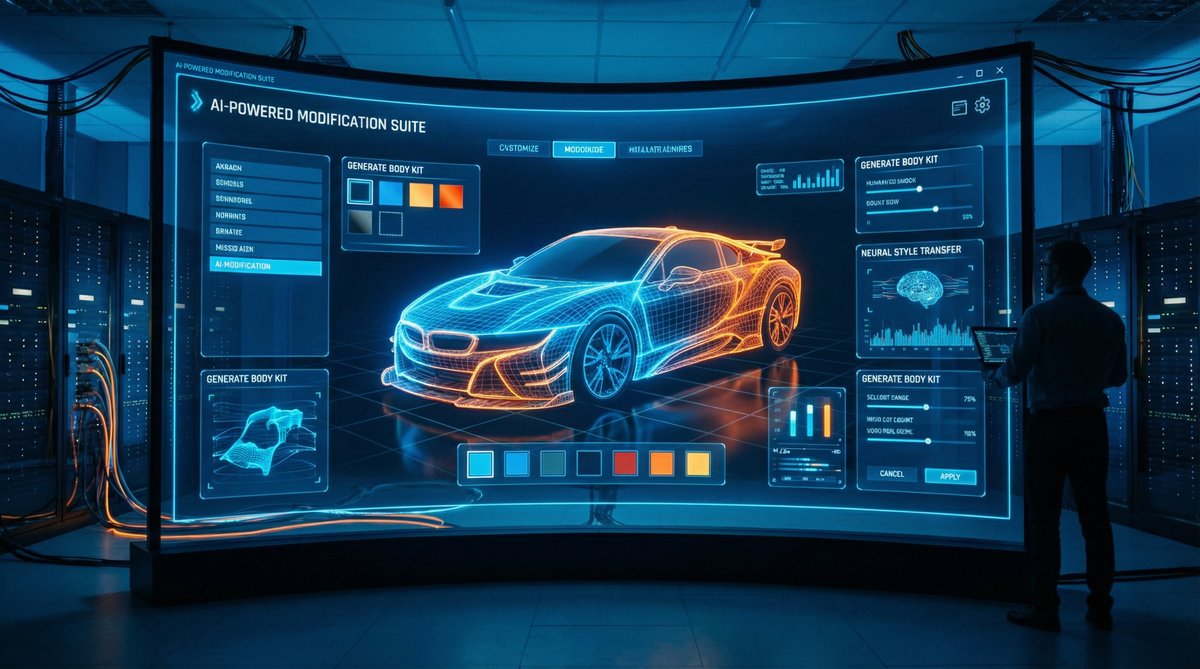 萝莉岛AI改装汽车视频